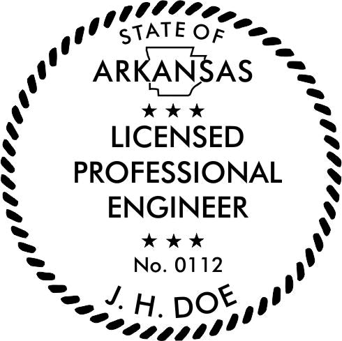 Arkansas Engineer Stamp and Seal - Prostamps