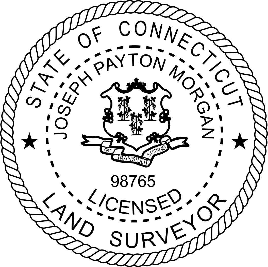 Connecticut Land Surveyor Stamp and Seal - Prostamps