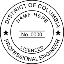 District of Columbia Engineer Stamp and Seal - Prostamps