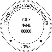 Iowa Engineer Stamp and Seal - Prostamps