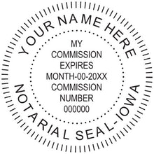 Iowa Notary Stamp and Seal - Prostamps