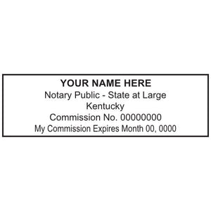 Kentucky Notary Stamp and Seal - Prostamps