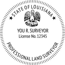 Louisiana Land Surveyor Stamp and Seal - Prostamps