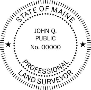 Maine Land Surveyor Stamp and Seal - Prostamps