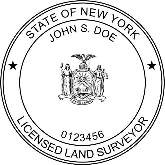 New York Land Surveyor Stamp and Seal - Prostamps