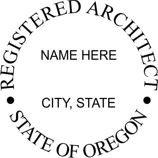 Oregon Architect Stamp and Seal - Prostamps