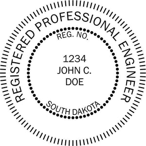 South Dakota Engineer Stamp and Seal - Prostamps