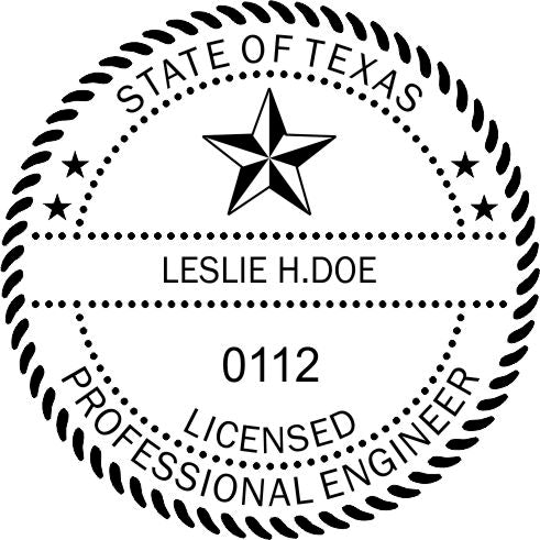 Texas Engineer Stamp and Seal - Prostamps