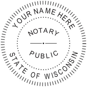 Wisconsin Notary Stamp and Seal - Prostamps