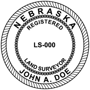 Nebraska Land Surveyor Stamp and Seal - Prostamps