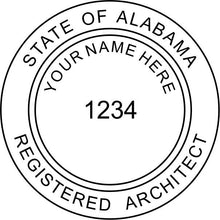 Alabama Architect Stamp and Seal - Prostamps