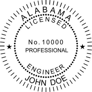 Alabama Engineer Stamp and Seal - Prostamps