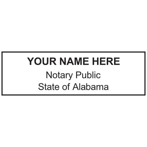 Alabama Notary Stamp and Seal - Prostamps