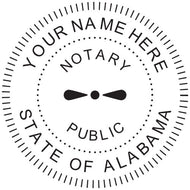 Alabama Notary Stamp and Seal - Prostamps