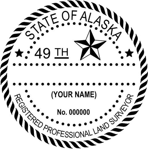 Alaska Land Surveyor Stamp and Seal - Prostamps