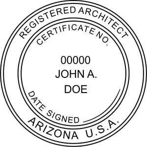 Arizona Architect Stamp and Seal - Prostamps