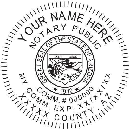 Arizona Notary Stamp and Seal - Prostamps