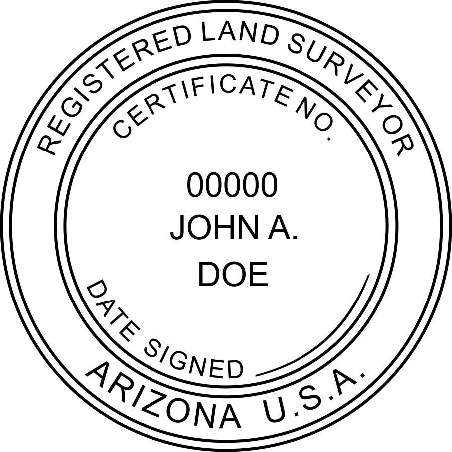 Arizona Land Surveyor Stamp and Seal - Prostamps