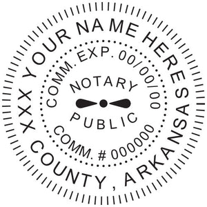 Arkansas Notary Stamp and Seal - Prostamps