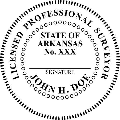 Arkansas Land Surveyor Stamp and Seal - Prostamps