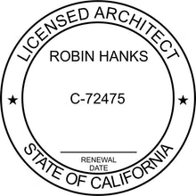 California Architect Stamp and Seal - Prostamps