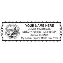 California Notary Stamp and Seal - Prostamps