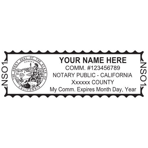 California Notary Stamp Pen Shape