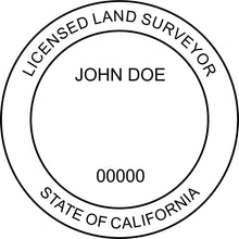 California Land Surveyor Stamp and Seal - Prostamps