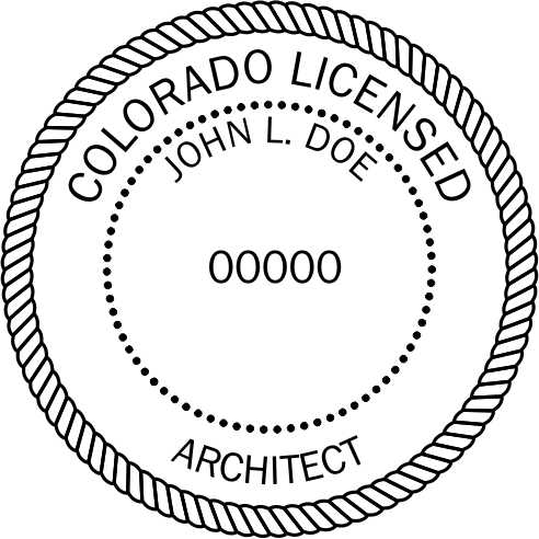 Colorado Architect Stamp and Seal - Prostamps