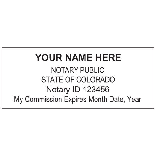 Colorado Notary Stamp and Seal - Prostamps