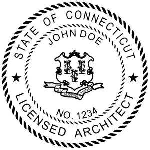 Connecticut Architect Stamp and Seal - Prostamps