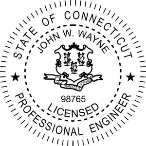 Connecticut Engineer Stamp and Seal - Prostamps