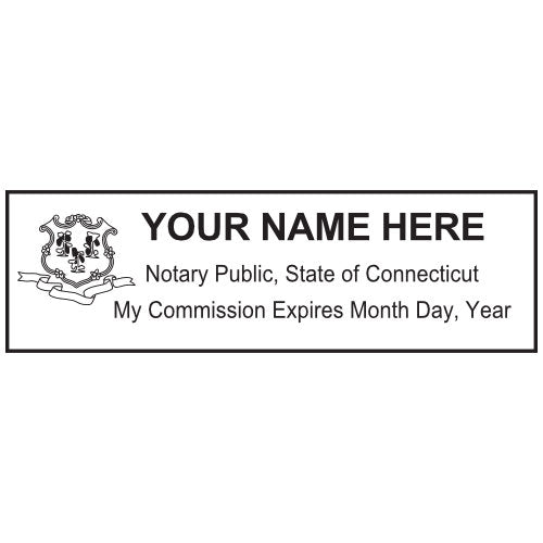 Connecticut Notary Stamp and Seal - Prostamps