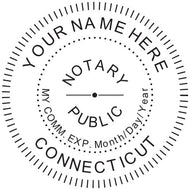 Connecticut Notary Stamp and Seal - Prostamps