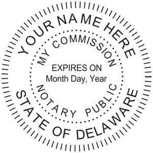 Delaware Notary Stamp and Seal - Prostamps