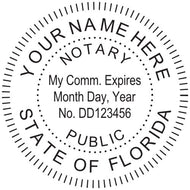 Florida Notary Stamp and Seal - Prostamps