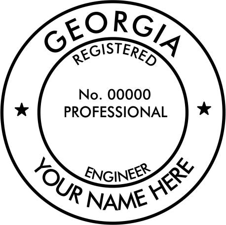 Georgia Engineer Stamp and Seal - Prostamps