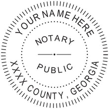 Georgia Notary Stamp and Seal - Prostamps