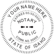 Idaho Notary Stamp and Seal - Prostamps