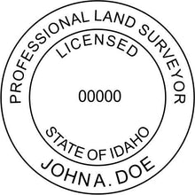 Idaho Land Surveyor Stamp and Seal - Prostamps