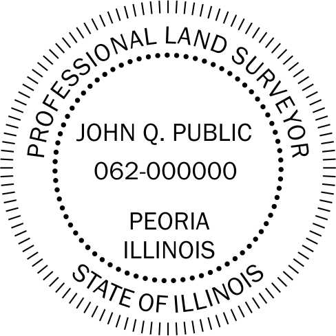 Illinois Land Surveyor Stamp and Seal - Prostamps