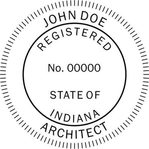 Indiana Architect Stamp and Seal - Prostamps