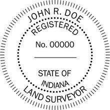 Indiana Land Surveyor Stamp and Seal - Prostamps