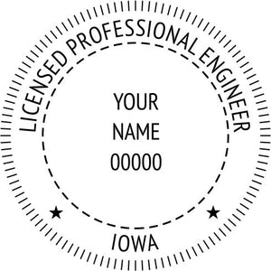 Iowa Engineer Stamp and Seal - Prostamps