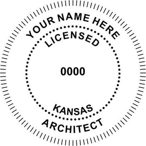 Kansas Architect Stamp and Seal - Prostamps