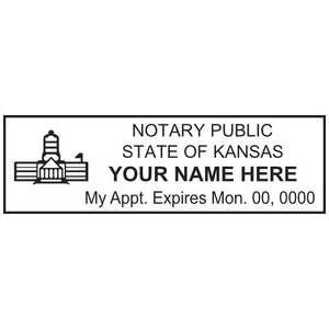 Kansas Notary Stamp and Seal - Prostamps