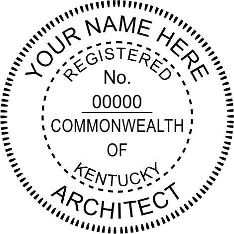 Kentucky Architect Stamp and Seal - Prostamps