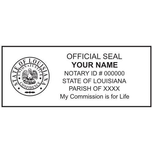 Louisiana Notary Stamp and Seal - Prostamps