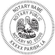 Louisiana Notary Stamp and Seal - Prostamps