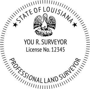 Louisiana Land Surveyor Stamp and Seal - Prostamps